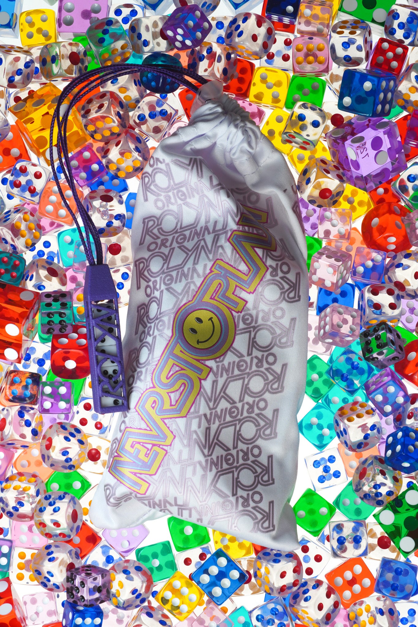 Purple Dice Bag
