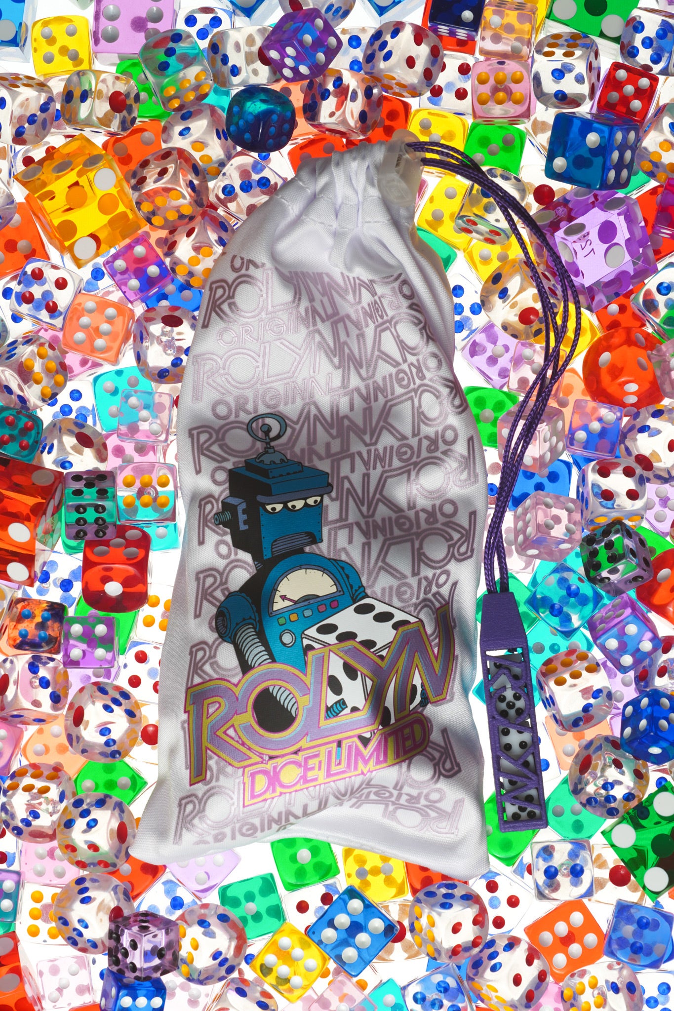 Purple Dice Bag