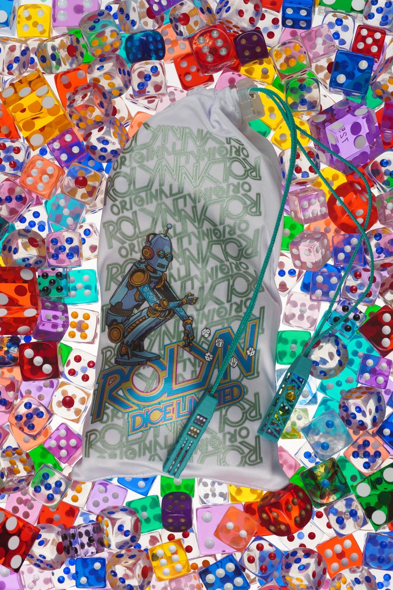 Tropical Teal Dice Bag
