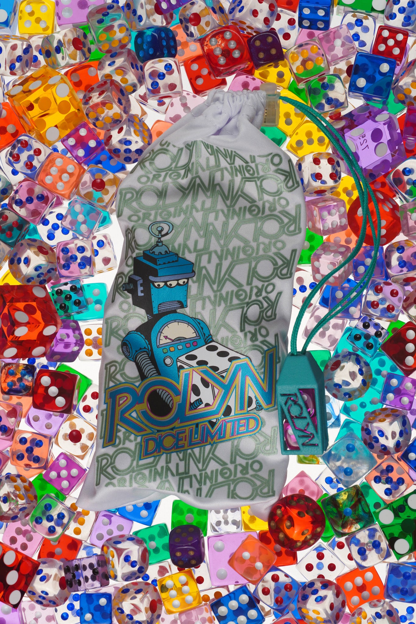 Tropical Teal Dice Bag