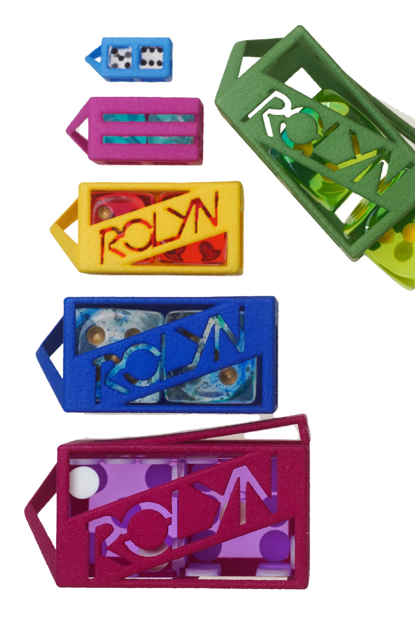2x Keychain Dice Case Ver 2