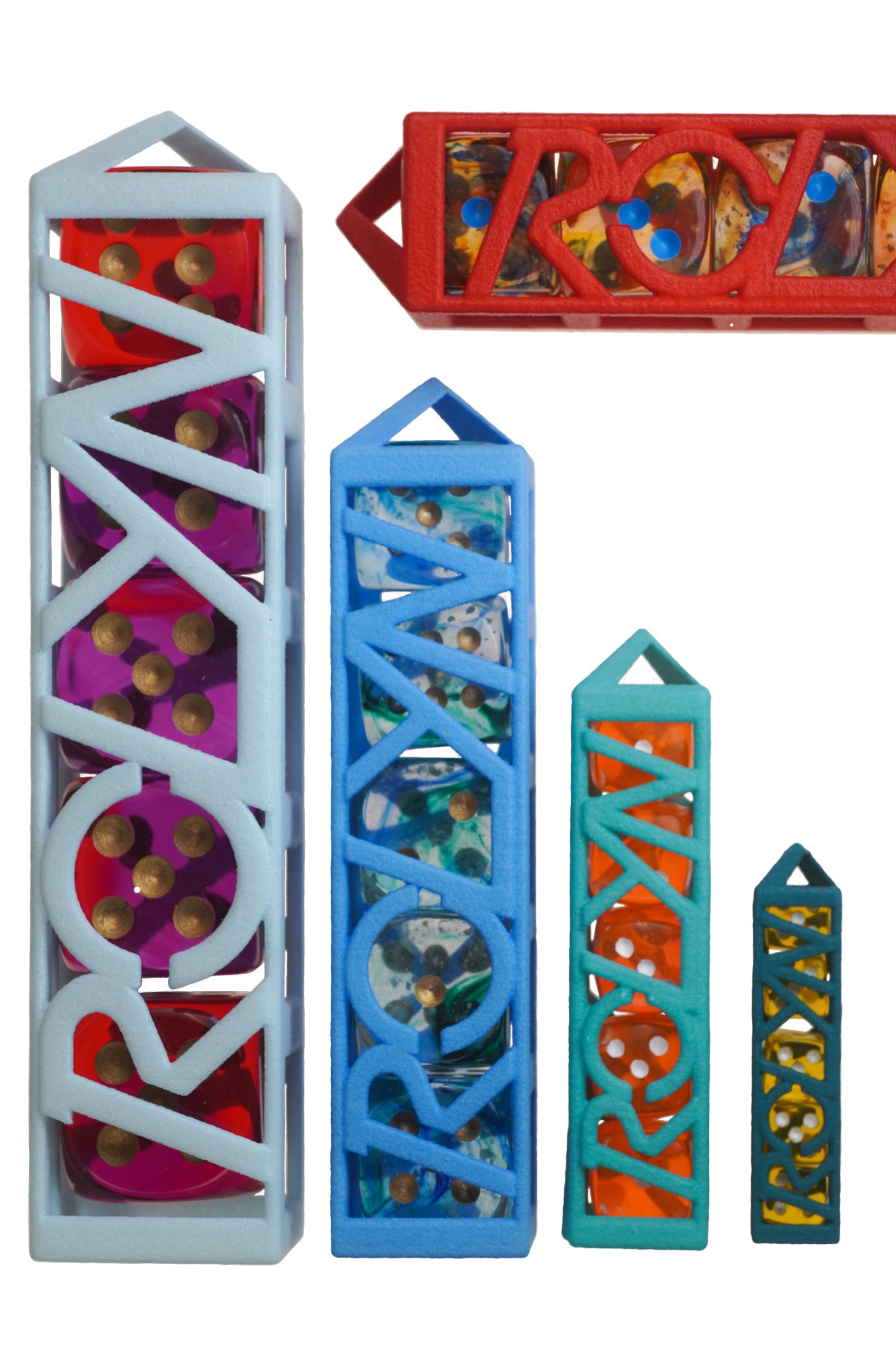 5x Keychain Dice Case Ver 4