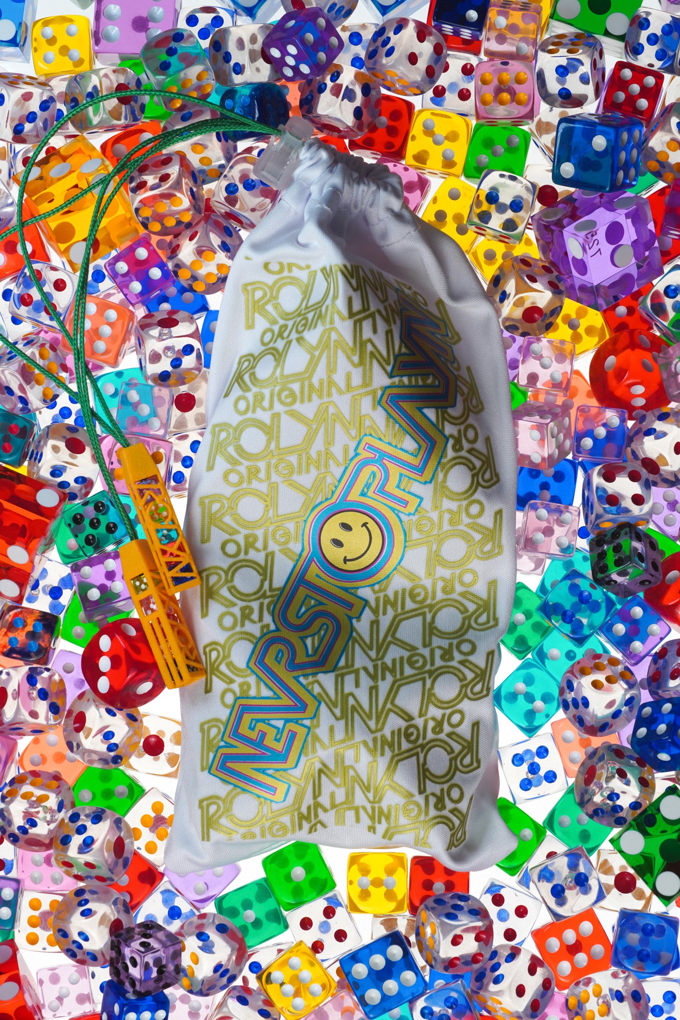 Deep Yellow Dice Bag Nevrstoplayn 5mm 5x Ver 4 Dice Case Fobs